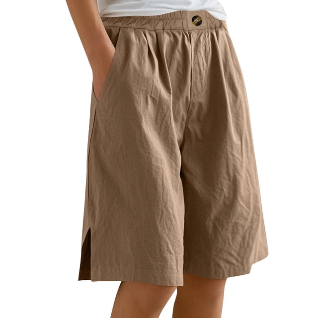 WILLBEST Pantalones Casuales de Mujer, de Moda, con Cintura Elástica, Holgados, Cargo, con Bolsillo para Mayor Comodidad Diaria. Chica