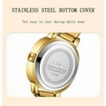 thumbnail image 5 of EXPLOJOY Women's Square Quartz Watch – Roman Scale Dial, Waterproof & Stainless Steel Strap, 5 of 10