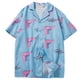 thumbnail image 1 of Camisa Estampada para Hombre Transpirable Cómodo Verano Playa Camiseta De Manga Corta para Viajes Parque Temático Azul Oscuro L, 1 of 5
