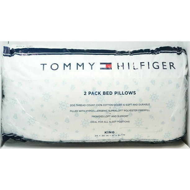 Tommy Hilfiger Wheel Sailboat Starfish Ocean 200TC Cotton Bed Pillow