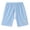 Blue, variant on Baby Open-Crotch Shorts Elastic Waist Comfortable Ribbed Boys Pants Summer Casual Outdoor Girls Bottoms