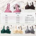 thumbnail image 3 of Plus Size Front Closure Bra for Women Wireless Supportive Soft Stretch Comfort Bra Adjustable Straps Daily Underwear, 3 of 3