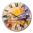 thumbnail image 2 of Designart "composition Fusion IX" Abstract Collages Oversized Wall Clock, 2 of 5