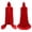 Red, variant on ZACPNCV Kids Hooded Long Velvet Cape Cloak Solid Color Halloween Role Play Cloak Full Length Tie‑Front Velour Robe for Girls Boys Black