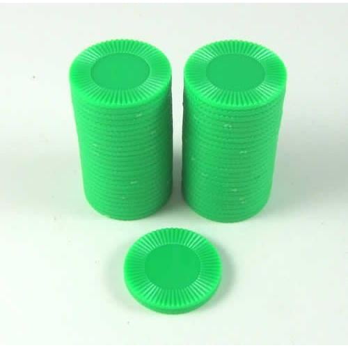 Green Mini Poker Chip 7/8in Tube of 50ea