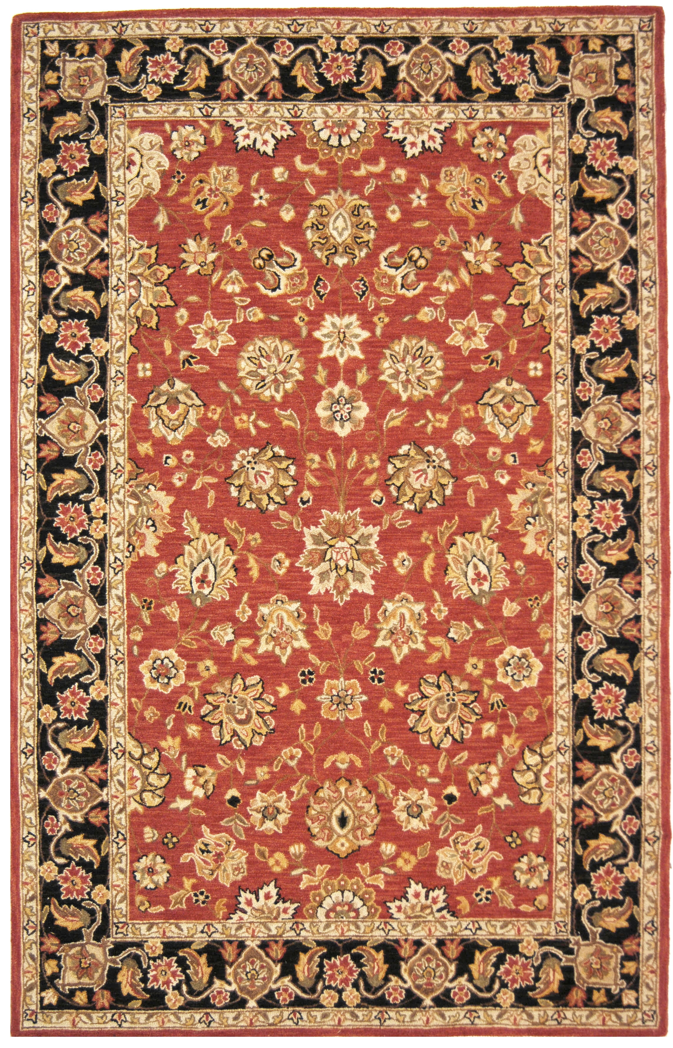 Safavieh Chelsea Neal Bordered Area Rug, Rose/Black, 6' x 9'