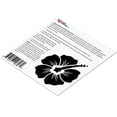 thumbnail image 2 of Hibiscus Decal Black Sticker Vinyl Rear Window Car Truck Laptop Flower Wall Water and Fade Resistant 4 Inches, 2 of 4