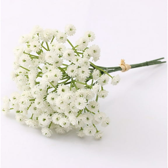 Fake Flowers Promotion Sale! Nomeni Artificial Baby's Breath Silk Flower Bouquet Home Decor Party Decoration White, Home Decor Clearance Sale White