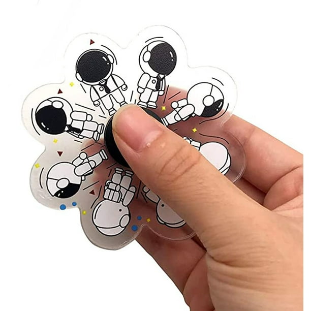 Red Fidget Keychain Spinner Toy For Finger Exercise - Portable Novelty Key  Ring Toy To Improve Concentration And Focus