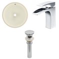 thumbnail image 1 of American Imaginations 16-in. W Round Bathroom Undermount Sink Set In Biscuit - Chrome Hardware - Overflow Drain Incl. AI-27039, 1 of 8