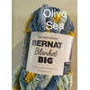 Bernat Blanket Big - Weight #7 Jumbo! 10.6 oz Big Ball - Olive Sea