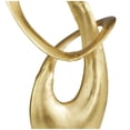 thumbnail image 4 of 10" x 17" Gold Aluminum Metal Abstract Sculpture, by DecMode, 4 of 9