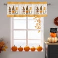 thumbnail image 6 of Gnome Pumpkin Turkey Valances for Windows, 54 x 18in, It's Fall Y'all Maple Leaf Thanksgiving Rod Pocket Kitchen Valance Curtain Light Filtering Window Treatments for Living Room Bedroom, 1 Panel, 6 of 7