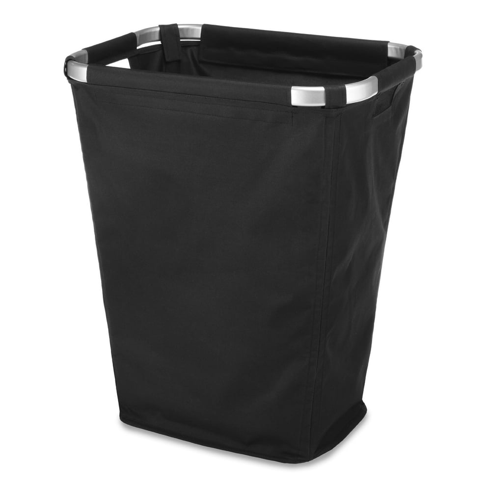 Whitmor Aluminum Frame Laundry Hamper Black