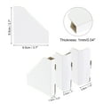 thumbnail image 2 of Unique Bargains 120 Pack Adjustable Cardboard Corner Protector Cardboard Edges Protector 9.5x9.5cm Fits 0.5, 1 and 1.5 Inch White, 2 of 6