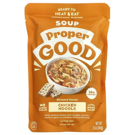 Proper Good, Chicken Noodle Soup, 12 oz Pack of 3