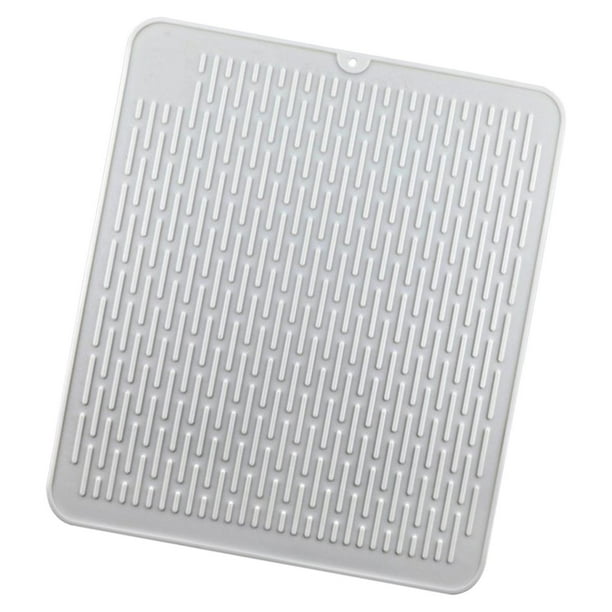 Almohadilla de drenaje de silicona escurridor de utensilios soporte para olla caliente blanco Baoblaze