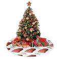 thumbnail image 4 of Christmas Tree Skirt, steak Print Soft Plush Christmas Tree Decorations Indoor, Tree Skirts Mat for New Year Halloween Holiday Christmas Party Decor 30", 4 of 6
