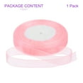 thumbnail image 5 of 50 Yards Organza Ribbon 1/2" Cherry Pink Chiffon Ribbon for Flower Decoration, 5 of 7