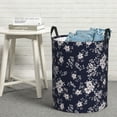 thumbnail image 5 of Goofa Retro Flower Printed Circular Hamper,Laundry Basket with Handles,Storage Baskets Foldable,Large Capacity Laundry Hamper-Small, 5 of 8
