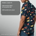 thumbnail image 6 of Men's Lion King Character Stampede Button Down Shirt Navy 2X Large, 6 of 9