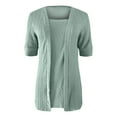thumbnail image 2 of frariair ​Designer Inspired Blend Top Featuring Architectural Neckline Perfect For Fashion Week Off-Duty Looks​ Green, 2 of 7