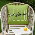 thumbnail image 2 of Outdoor Pillow Covers 20x20 Inch Set of 2 Hello Sunshine Decor Grass Green Waterproof Throw Pillow Covers Summer Outdoor Pillow Covers Decor for Patio Funiture Garden Sofa Couch 020E20, 2 of 6