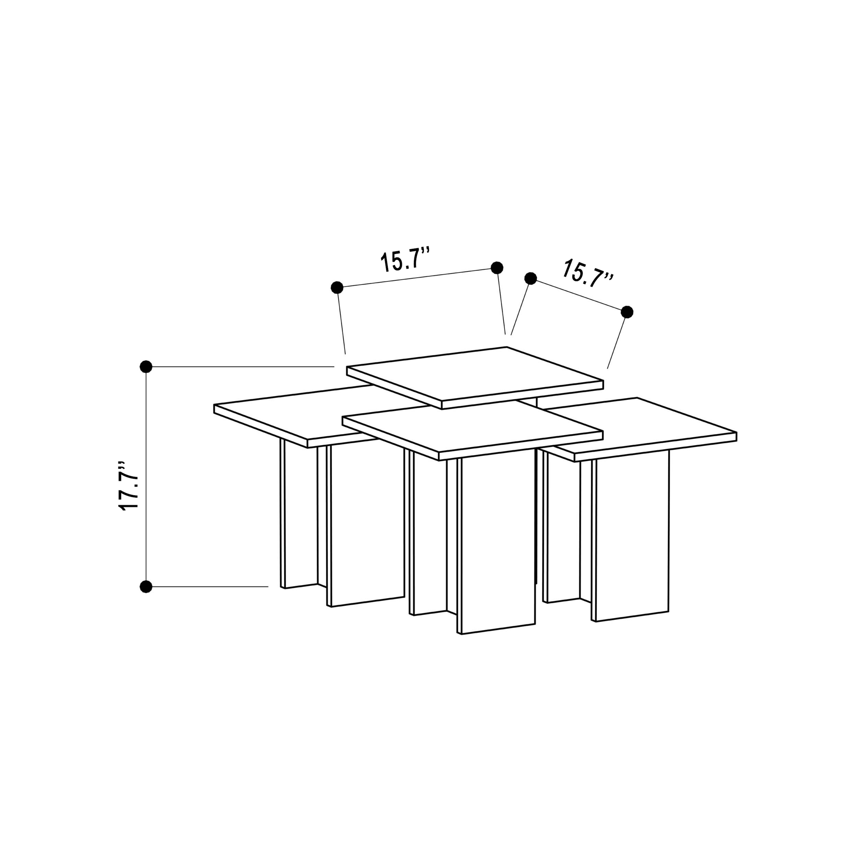 Ada Home Decor Furniture Dark Oak Clark Modern Coffee Table