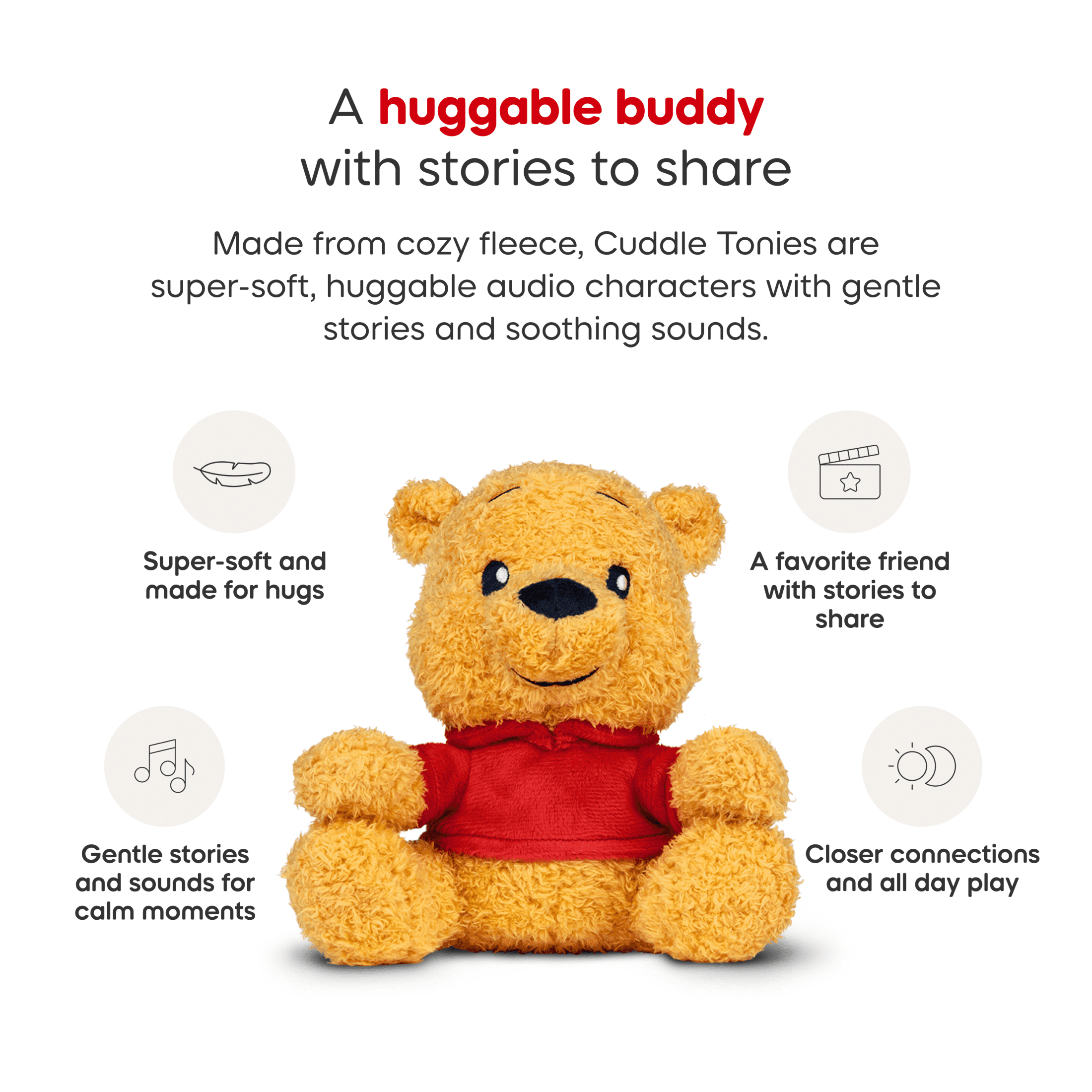 tonies Disney Winnie the Pooh Audio Toy Plush, Age Group 3+