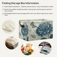 thumbnail image 5 of Foldable Storage Basket,Canvas Fabric Foldable Storage Bins with Handles Open Home Storage Bins Boxes for Toy Book Shelf Closet Baskets Blue Flower with Butterflies, 5 of 8