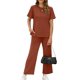 thumbnail image 1 of Conjunto de chándal de verano Outfit XIEERDUO para mujer, de 2 piezas, 1 of 5
