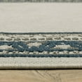 thumbnail image 6 of HomeRoots 8' x 10' Blue and Beige Stain Resistant Indoor Outdoor Area Rug, 6 of 10