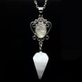 thumbnail image 3 of HOOUN Hexagonal Cone Pendulum Natural Crystal Pointed Pendant Necklace-Tiger Eye, 3 of 5