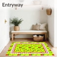 thumbnail image 3 of ODIKA 3'x5' Machine Washable Non-Slip Area Rug, Festive Believe Holiday Decorative High Traffic Rug with Pad, Green, 623360, 3 of 8