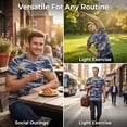 thumbnail image 6 of COUVER Men's Woodland Camouflage Short Sleeve T-Shirt, Blue Woodland, Small, 6 of 6