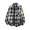 Black, variant on Bpyeka Men's Big & Tall Button Down Plaid Flannel Shacket, Brushed Collared Pocket Loose Long Sleeve Casual Shirt Jackets 3XL-5XL, Red