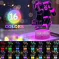 thumbnail image 3 of SBSG Minecra_ft Night Lights for Kids 3D Illusion lamp16 Colors Changing with Remote, Kids Bedroom Bedside Decor Lights as Christmas Birthday Gifts fo, 3 of 5