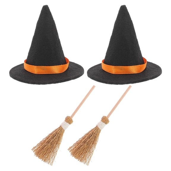 BESTOYARD Creepy Decorations Indoor Decorations Black 2 Sets