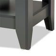 thumbnail image 4 of Bowery Hill Table d'Appoint Carrée Moderne en Bois pour Salon Gris, 4 of 6