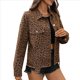 thumbnail image 1 of Chaqueta Vaquera Estilo Boyfriend, Estilo Boyfriend, Estilo Boyfriend, Estilo Boyfriend, Estilo Boyfriend, con Bolsillos, Estilo Boyfriend Color del Estampado de Leopardo M, 1 of 10