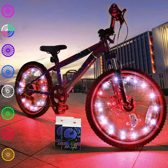SUTENGDA Ultra Bright LED Bike Wheel Lights For Night Riding Safety - Spoke Lights - Cycling Accessories For Enhanced Visibility
