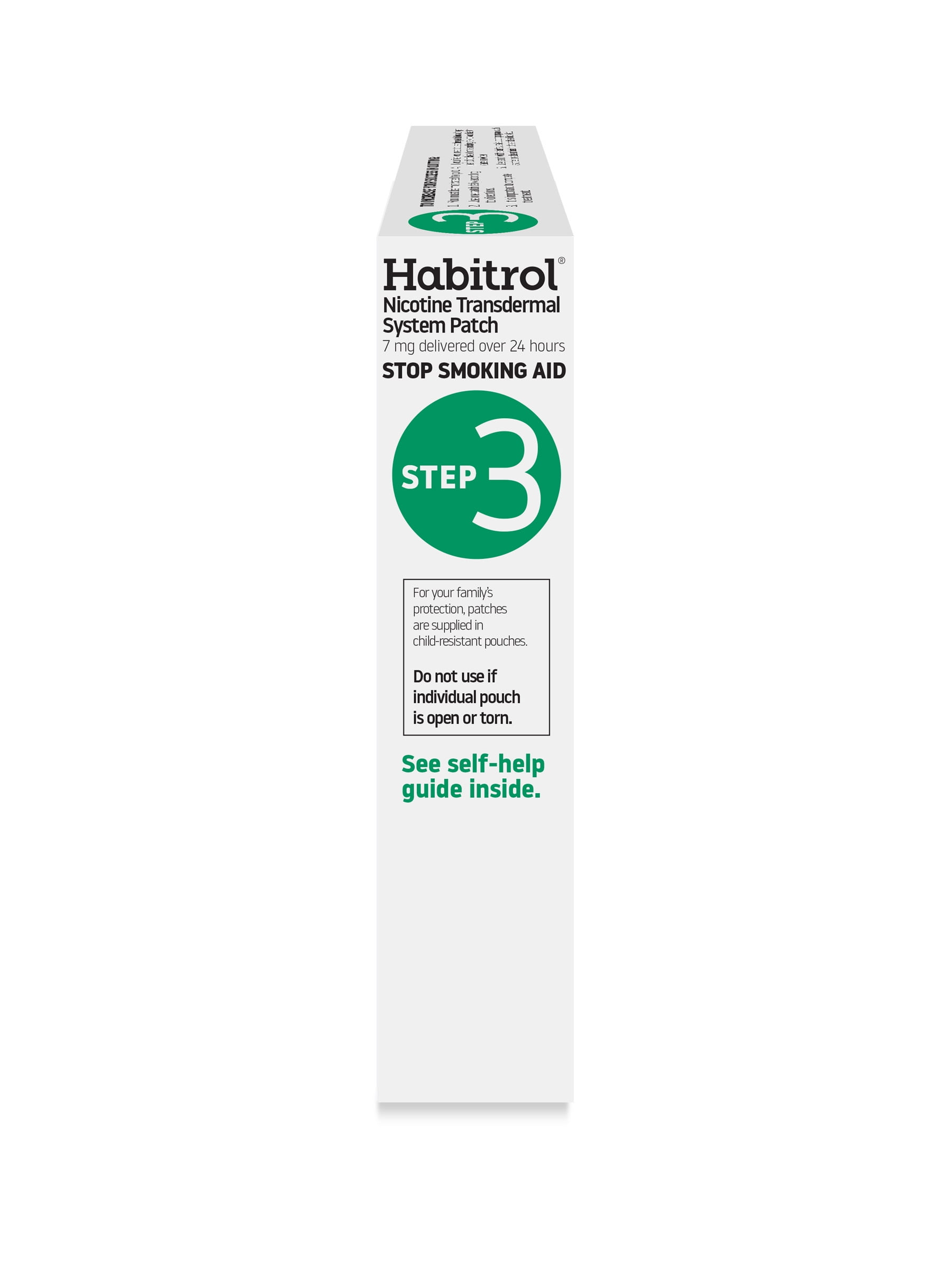 (3 pack) Habitrol Nicotine Transdermal Patch System Step 3, 7 mg, Quit Smoking Aid, 14 Patches