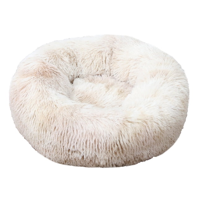 Agiferg Coussin de Couchage d'Hiver Rond Épaissi et Chaud pour Petits Animaux