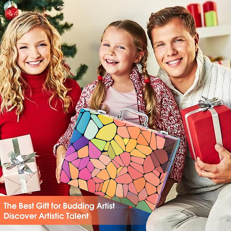 Art Supplies Kit 180 Pieces With Clipboard And Papers photo 2