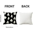 thumbnail image 6 of Halloween Pillow Covers 18x18 Set of 2 Autumn Decorative Seamless Ghosts Throw Pillow Cases Black Cushion Covers Outdoor Patch,Farmhouse,Thanksgiving,Home Décor, 6 of 6