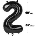 thumbnail image 2 of Globo número 29 negro 102 cm para fiesta de cumpleaños Upgesy, 2 of 6