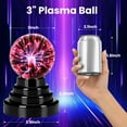 thumbnail image 6 of DAYBETTER 3 inch Plasma Ball Lamp, Touch Sensitive Plasma Globe Lamp with Lightning Effects, USB or Battery Powered, for Christmas, Party, Room Decor, 6 of 6