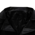 thumbnail image 5 of VSSSJ Mens Long Trench Coat Long PU Leather Jacket Faux Leather Long Sleeve Single Breasted Lapel Collar Fashion Mid Long Pu Jacket Outerwear Black XXXXXL, 5 of 5