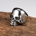 thumbnail image 2 of HSHDLDF Stainless Steel Men's Cool Skull Head Solid Ring Punk New, 2 of 7