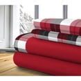 thumbnail image 1 of Safdie & Co. Premium Ultra Soft Bedding Therapeutic Fleece Sheet Set 4PC Double Winter Plaid, 1 of 1